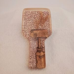 Vintage Lucite Spoon Rest Mid Century Rustic Country Milk Can Mailbox Wheat